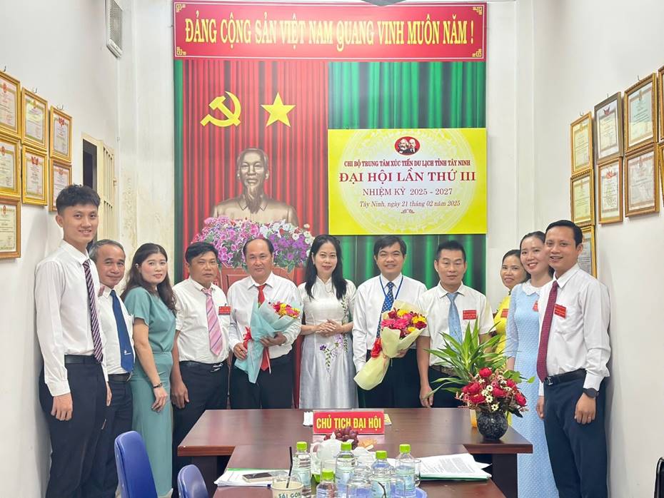 ĐẠI HỘI CHI BỘ TRUNG TÂM XÚC TIẾN DU LỊCH TỈNH TÂY NINH LẦN THỨ III, NHIỆM KỲ 2025-2027