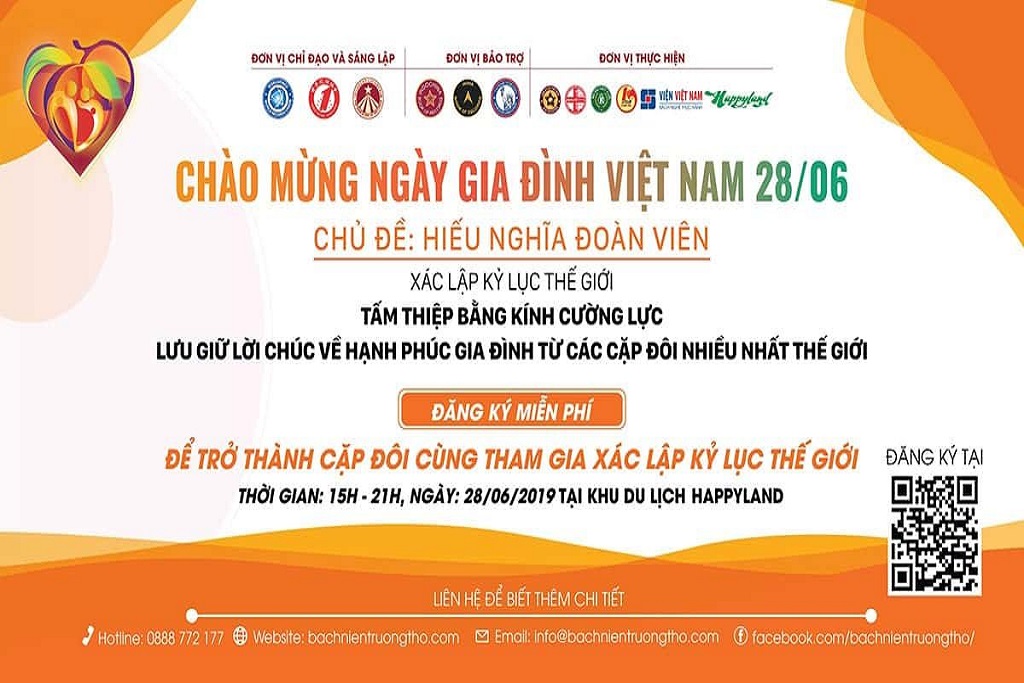 Chương trình Chào Mừng Ngày Gia Đình Việt Nam – 28/06 – tại Khu Du Lịch Happyland