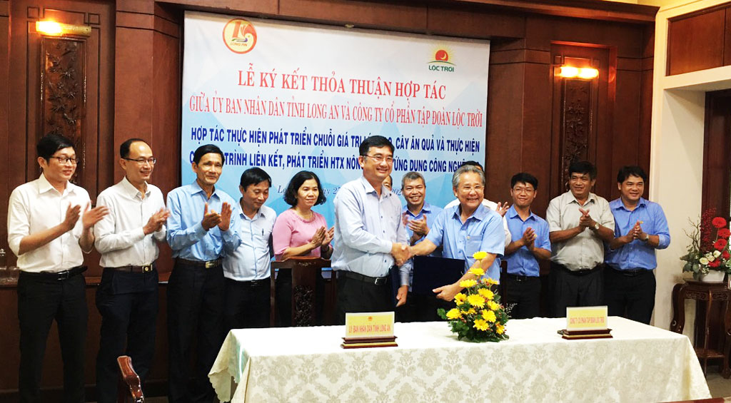 Long An hợp tác với Tập đoàn Lộc Trời về phát triển chuỗi giá trị lúa gạo, cây ăn quả